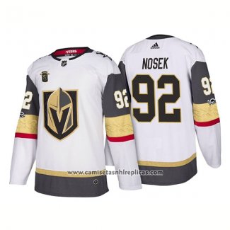 Camiseta Hockey Vegas Golden Knights 92 Tomas Nosek Segunda 2018 Blanco